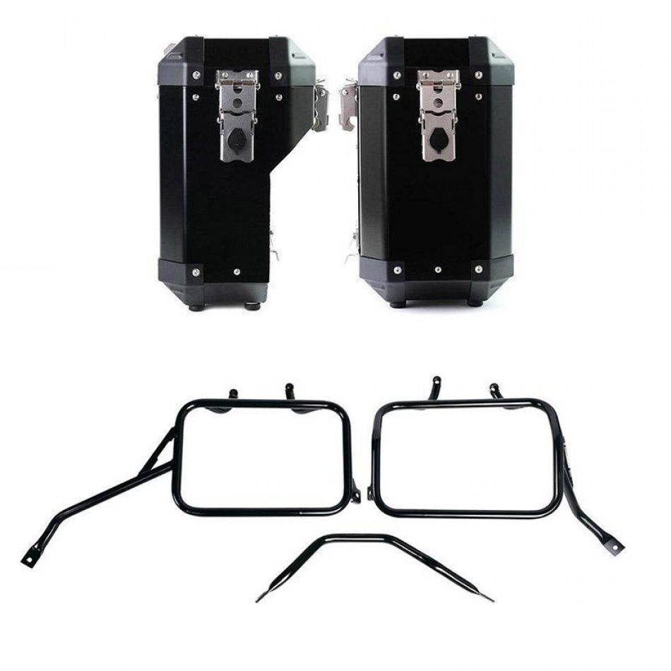 Paire de sac Atlas en Aluminium 40L + 34L + Cadres de sacoches en aluminium Triumph Speed 400 & Scrambler 400 X