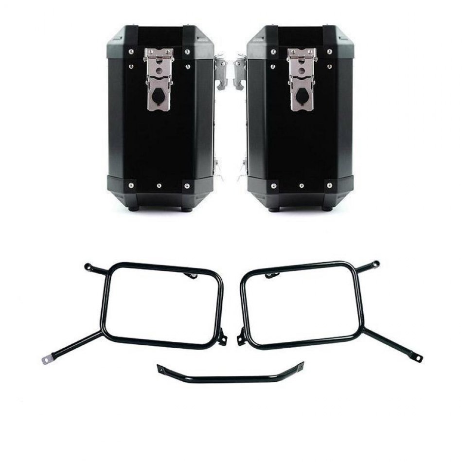 Paire de sacoches aluminium Atlas 40L+40L avec cadres Bonneville T120