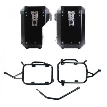 Paire de sacoches aluminium Atlas 47L+41L pour cadres BMW F900GS