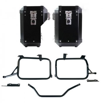 Paire de sacoches aluminium Atlas 47L+41L pour cadres BMW F850GS et ADV