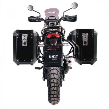 Sac Atlas en aluminium 47L+41L + Cadres de sacoches en aluminium Triumph Speed 400 & Scrambler 400 X