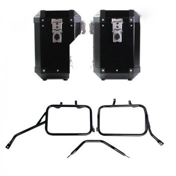 Sac Atlas en aluminium 47L+41L + Cadres de sacoches en aluminium Triumph Speed 400 & Scrambler 400 X
