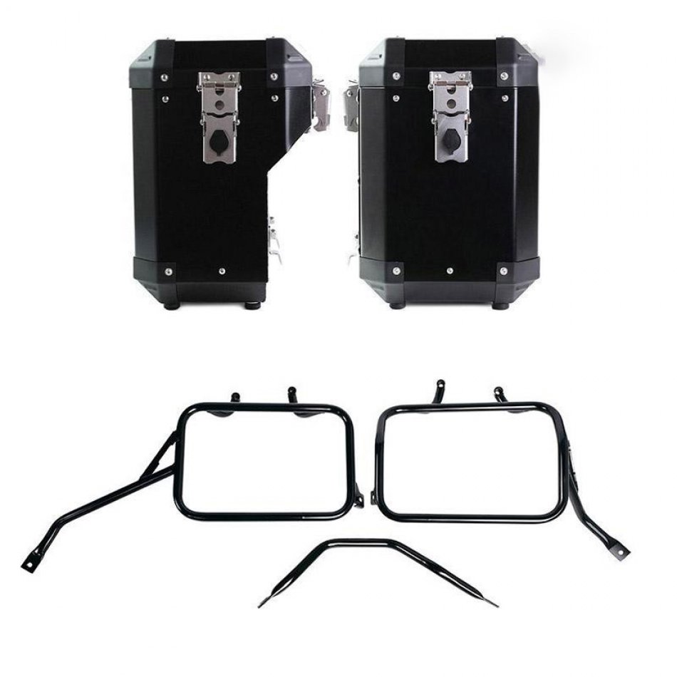 Sac Atlas en aluminium 47L+41L + Cadres de sacoches en aluminium Triumph Speed 400 & Scrambler 400 X