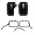 Paire de sacoches aluminium Atlas 47L+41L + Cadres pour sacoches aluminium Triumph Speed 400