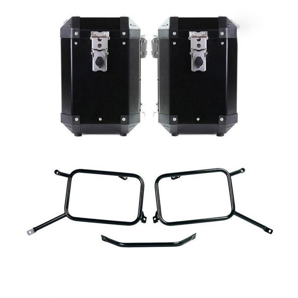 Paire de sacs Atlas 47L + 47L Aluminium avec cadres R & GS