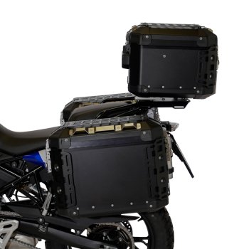 Ensemble de sacoches latérales Atlas en aluminium 48L+41L + Cadres de sacoches en aluminium Atlas BMW F450GS