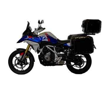 Ensemble de sacoches latérales Atlas en aluminium 48L+41L + Cadres de sacoches en aluminium Atlas BMW F450GS