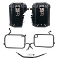 Ensemble de sacoches latérales Atlas en aluminium 48L+41L + Cadres de sacoches en aluminium Atlas BMW F450GS