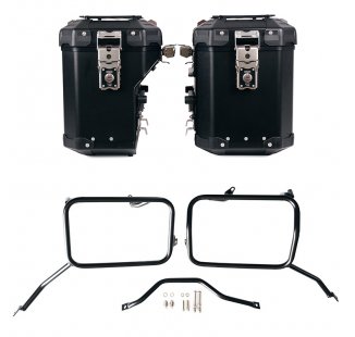 Ensemble de sacoches latérales Atlas en aluminium 48L+41L + Cadres de sacoches en aluminium Atlas pour Triumph Scrambler 1200 X (à partir de 2024)