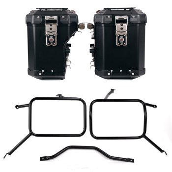 Ensemble de sacoches latérales Atlas en aluminium 48L+41L + Cadre pour sacs Atlas en aluminium Triumph Street Scrambler 900 (à partir de 2026)
