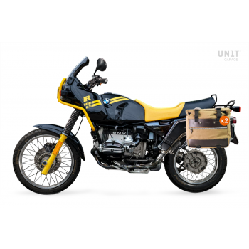 Paire de sacoches cavalières Cult en Toile 40L - 50L + Paire de plaques aluminium + Cadres R80-R100GS