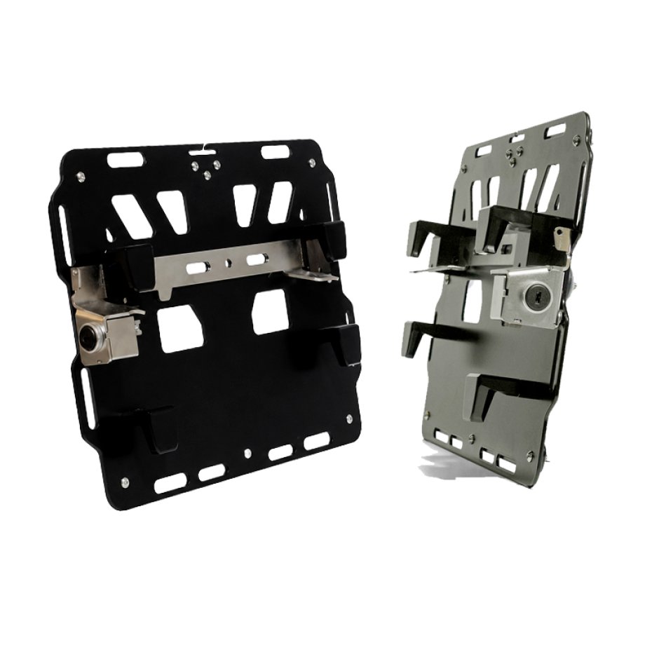 Paire de plaques en aluminium pour supports de sacoches BMW R1300GS ADV
