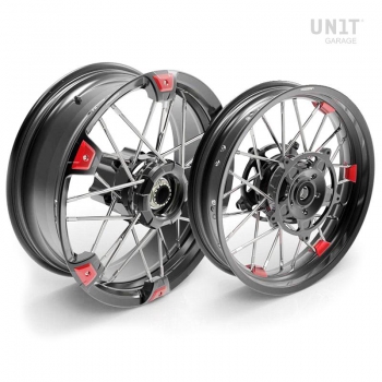 Paire de roues à rayons NineT Racer & Pure 24M9 SX tubeless