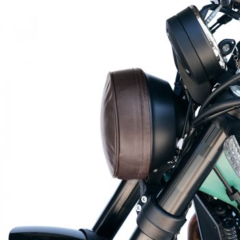 Housse de phare en cuir