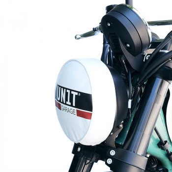 Couvre phare en cuir avec logo