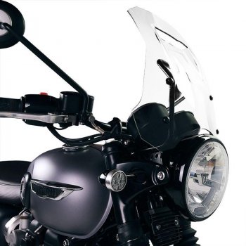 Pare-brise Triumph Bonneville T120 avec support GPS