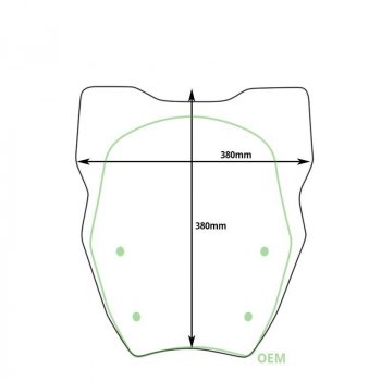 Écran L avec radar BMW R1300GS (à partir de 2023)