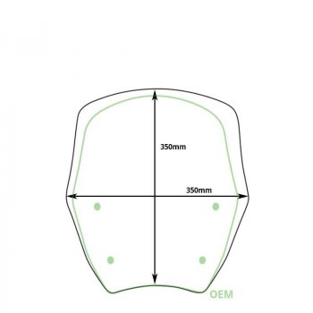 Pare-brise M avec radar BMW R1300GS (à partir de 2023)