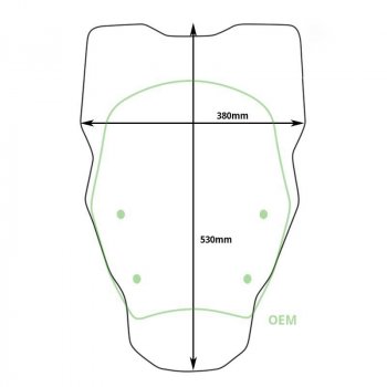 Bulle XL sans Radar BMW R1300GS (à partir de 2023)