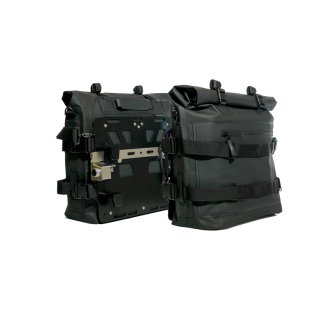 Deux sacoches latérales Khali en TPU (35-45 L) + Paire de plaques en aluminium BMW R1300GS ADV