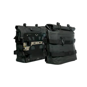 Deux sacoches latérales Khali en TPU (35-45 L) + Paire de plaques en aluminium BMW R1300GS ADV