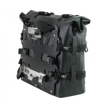 Deux sacoches cavalières Khali en TPU 35L - 45L + Paire de plaques aluminium avec cadres HD Pan America