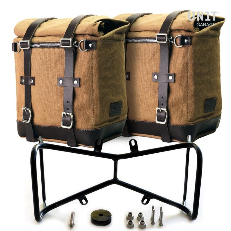 Deux paniers latéraux Canvas + Cadre symétrique Double NineT