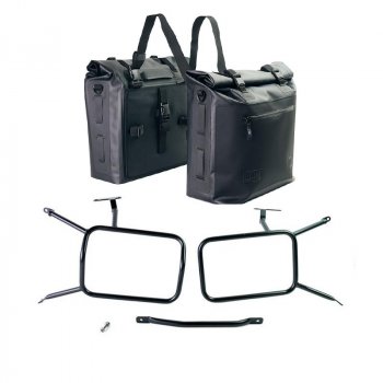 Deux sacoches latérales Khali en TPU 35L - 45L avec cadres nineT