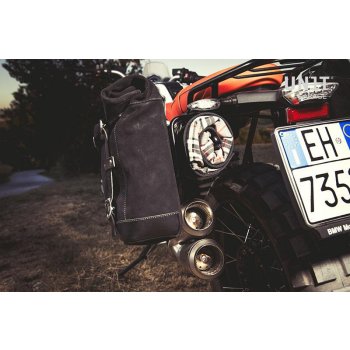 Deux sacoches latérales Canvas + Double Frame NineT Scrambler