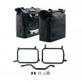 Deux sacoches cavalières Khali en TPU 35L - 45L + Paire de plaques aluminium avec cadres HD Pan America