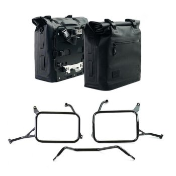 Deux sacoches latérales Khali en TPU 35L - 45L avec cadres Yamaha