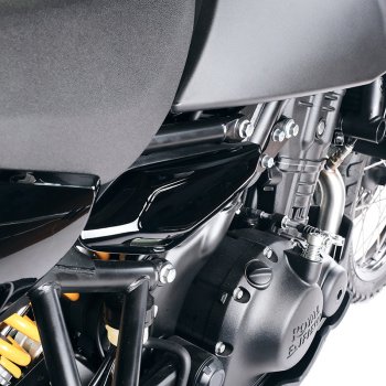 Panneaux latéraux noirs brillants Royal Enfield Himalayan 450 (à partir de 2024)
