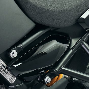 Panneaux latéraux noirs brillants Royal Enfield Himalayan 450 (à partir de 2024)