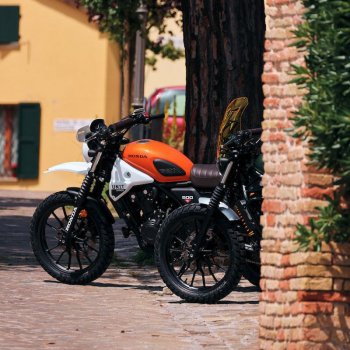 Panneaux latéraux de réservoir Honda CL Blanc