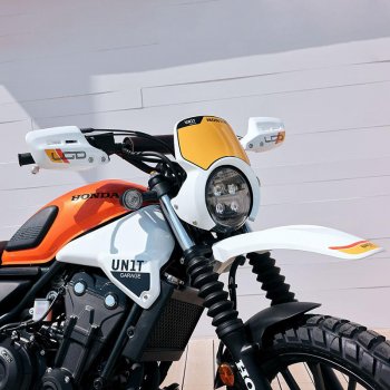 Panneaux latéraux de réservoir Honda CL Blanc