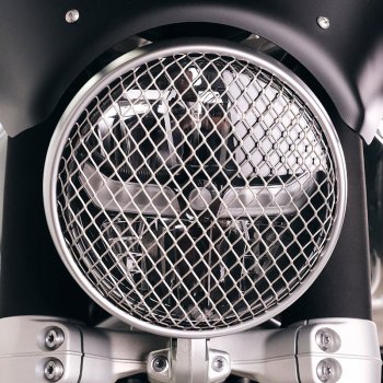 Grille de protection de phare avant gris