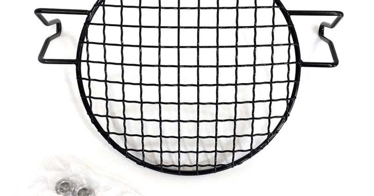 Grille Protection Phare Avant Triumph Street Twin / Scrambler 900 (2016-2020) - 180 Mm, Noir, Kit 5 Pièces