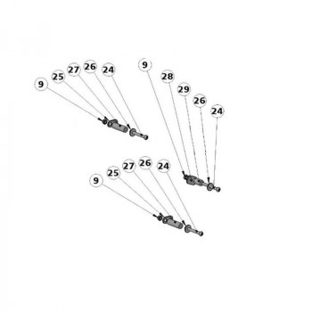 Kit d'entretoises pour cadre de valise latérale droite d'origine Royal Enfield Himalayan 450 (à partir de 2024)