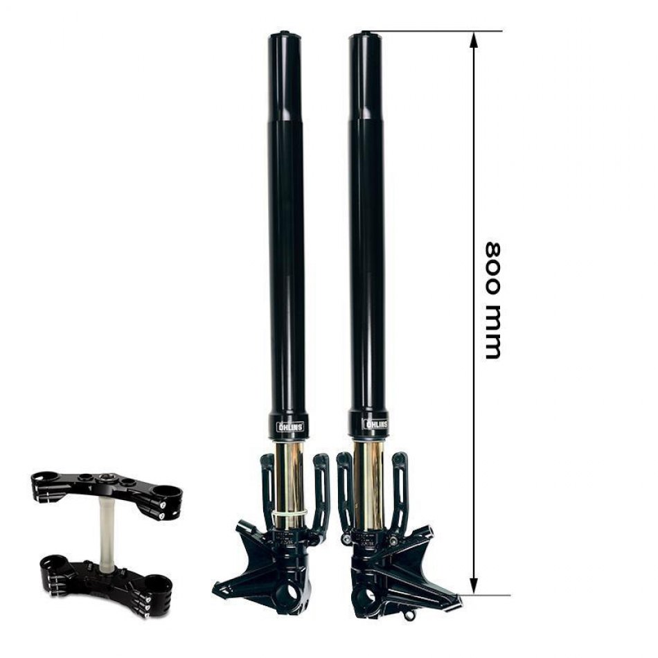 Kit fourche Ohlins BMW R18 + Plaques de garage Unit avec pieds radiaux