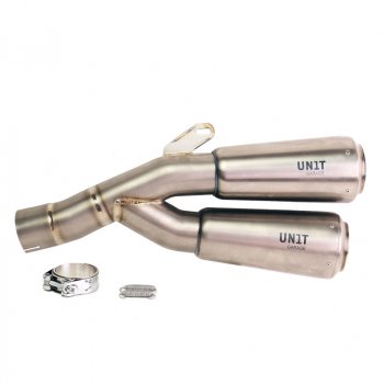 Pot d'échappement bas double titane avec soudure apparente BMW R12 NineT