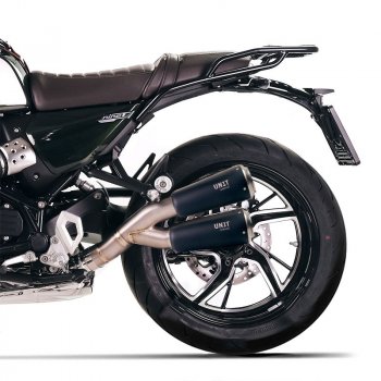 Pot d'échappement bas double titane avec soudure apparente BMW R12 NineT