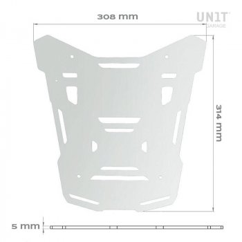 Plaque top case Atlas pour porte-bagages