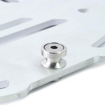 Plaque top case Atlas Silver pour porte-bagages d'origine BMW R1300GS