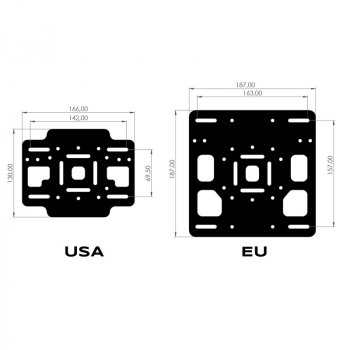 Support de plaque d'immatriculation bas BMW R12 NineT