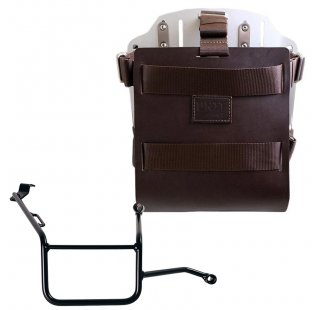 Support de sac en aluminium avec façade en cuir réglable et attache rapide + Cadre droit de la BMW F900GS