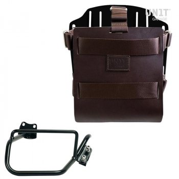 Support de sac en aluminium avec façade en cuir réglable et attache rapide + Cadre R850R - R1100R - R1150R