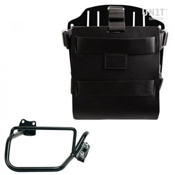 Support de sac en aluminium avec façade en cuir réglable et attache rapide + Cadre R850R - R1100R - R1150R