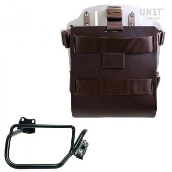 Support de sac en aluminium avec façade en cuir réglable et attache rapide + Cadre R850R - R1100R - R1150R