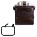 Support de sac en aluminium avec façade en cuir réglable et attache rapide + Cadre droit de la BMW R12 G/S