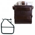 Support de sac en aluminium avec façade en cuir réglable et attache rapide + Cadre de sacoche droite pour kit Sportail R18